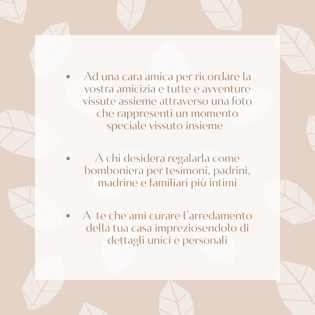 Portafoto casetta in legno e mosaico autunnale | Upsidu