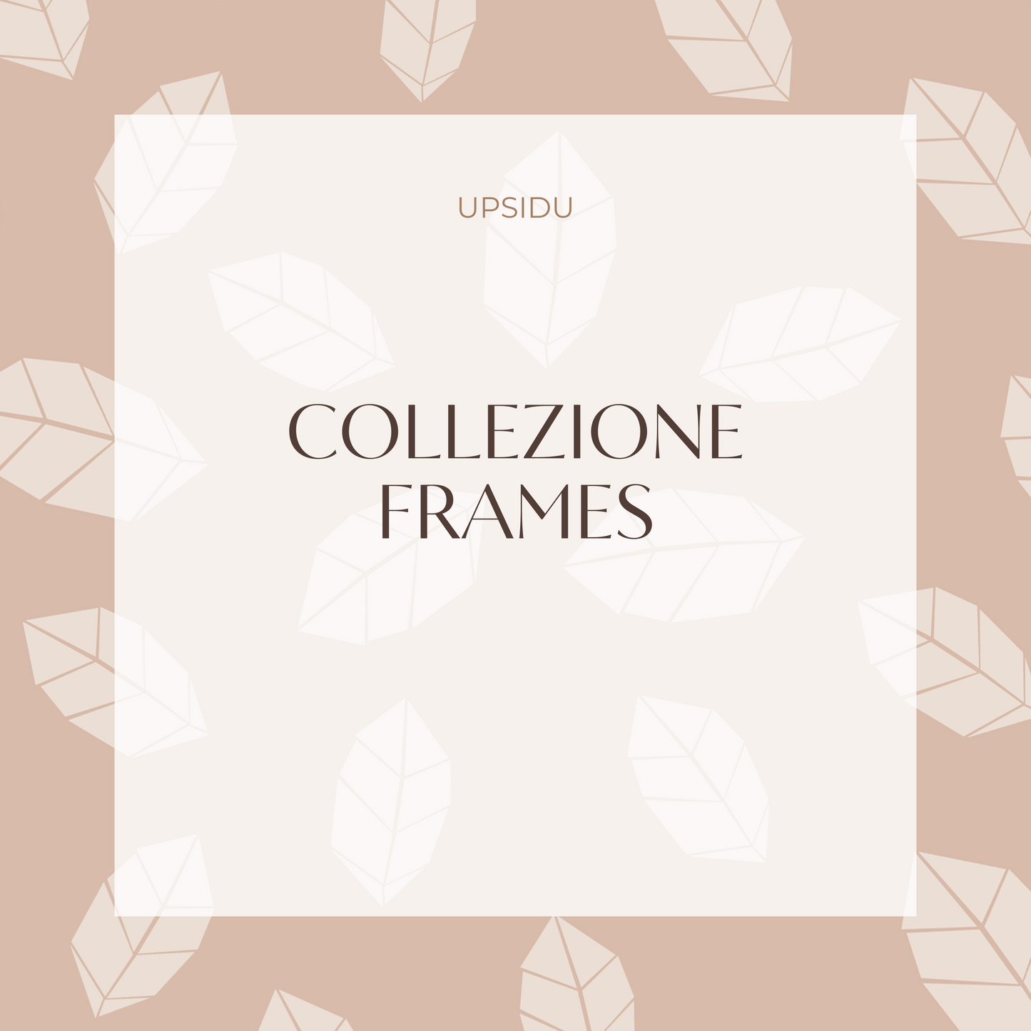 Cornice artigianale con mosaico blu e oro bianco per foto 5x20 cm | Upsidu