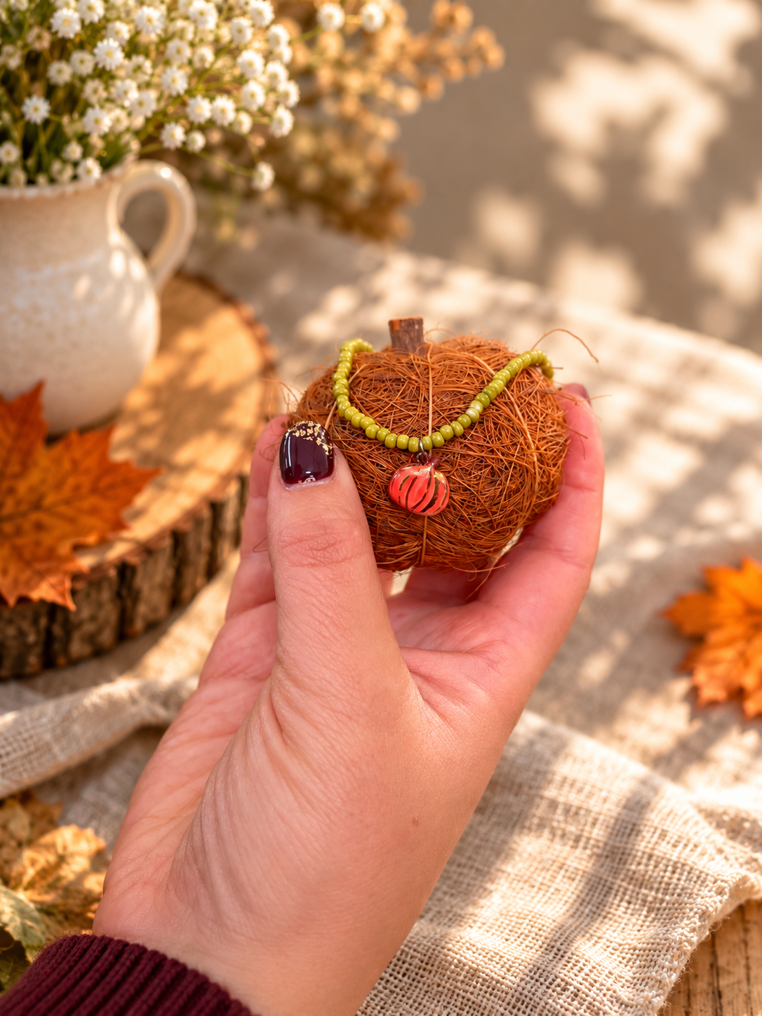 Collana zucca autunno