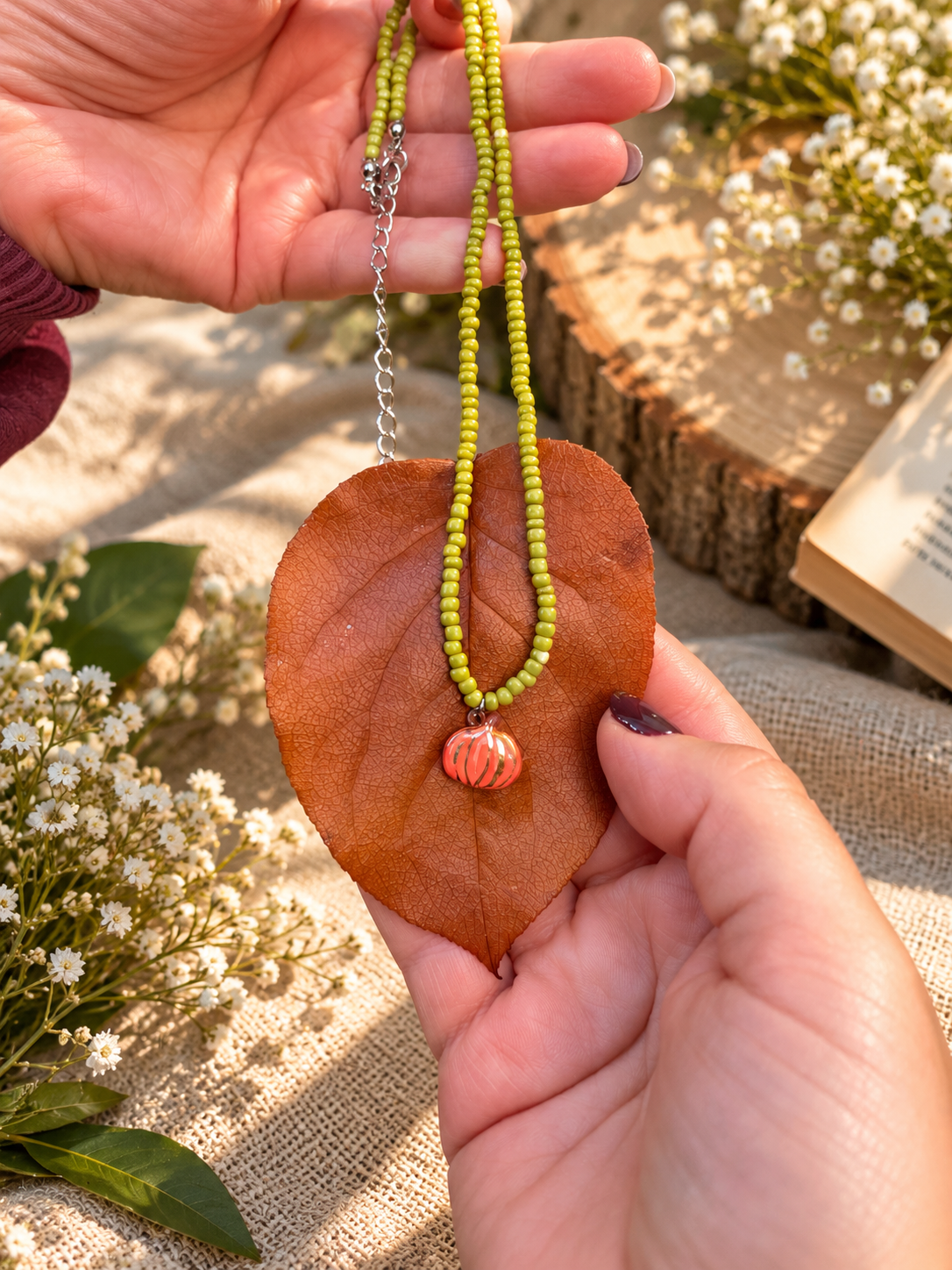 Collana zucca autunno