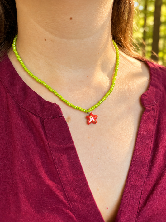 Collana foglia d'acero