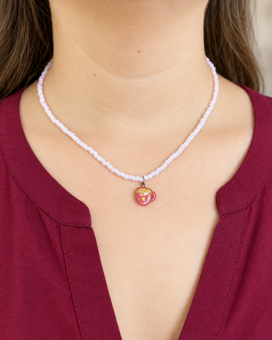Collana tazzina di tè