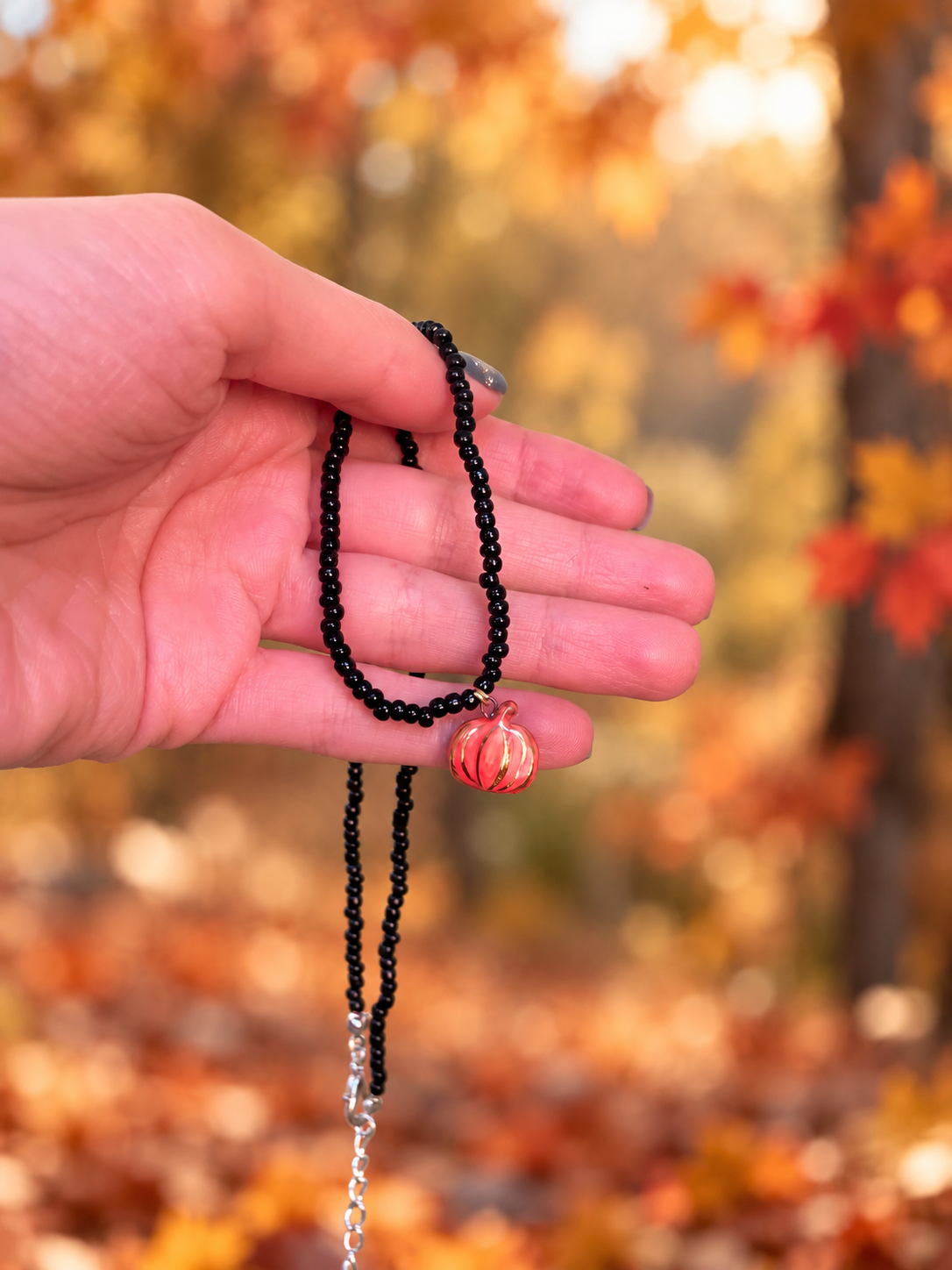 Collana zucchetta autunno