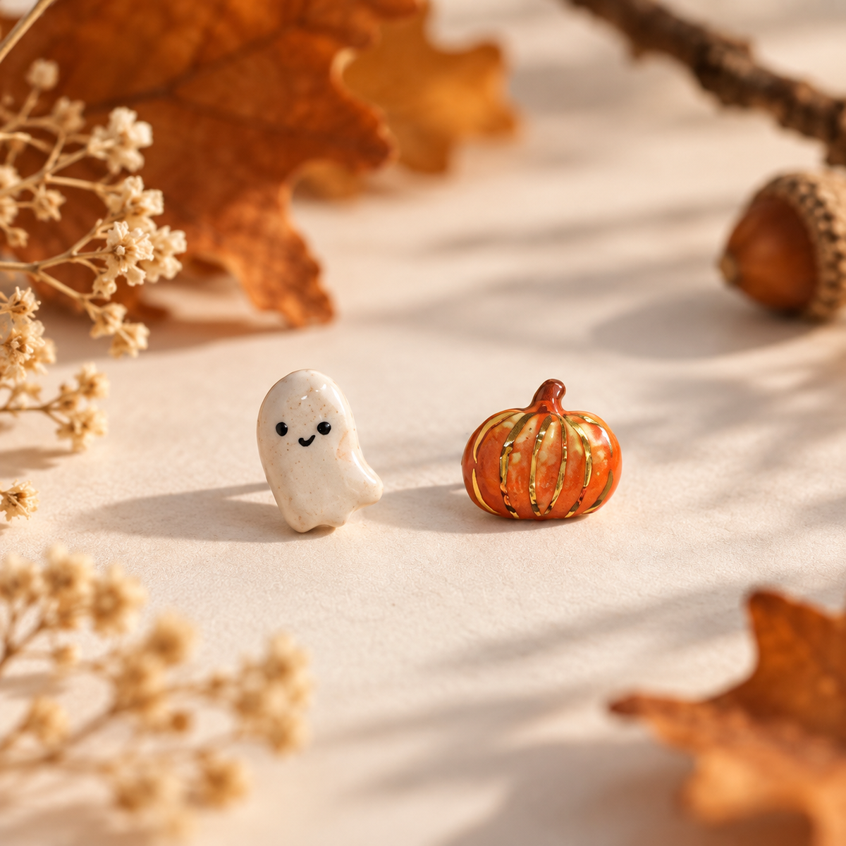 Orecchini zucca e fantasmino